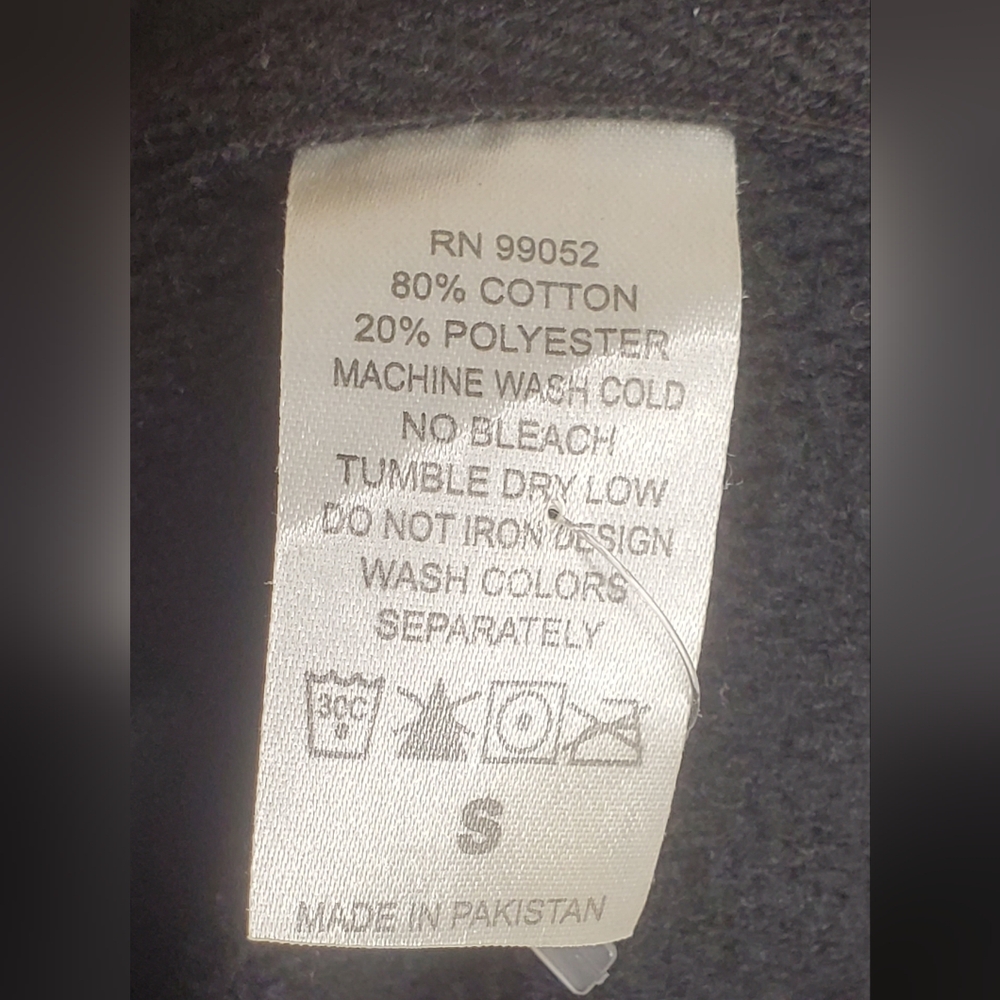 Jacket Size S Black Rolling Stones Classic Tongue Graphic Cotton Blend Zip-up - Picture 8 of 8